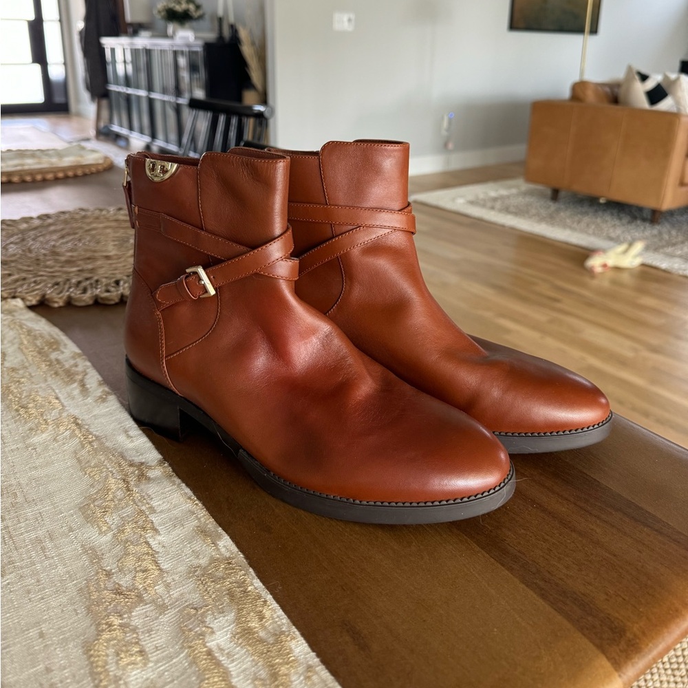 Tory Burch Brown Ankle Boots